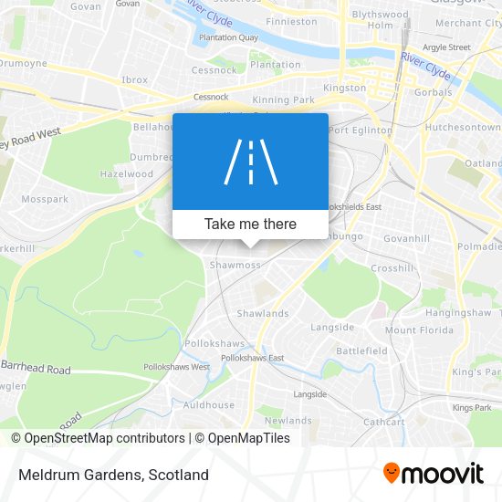 Meldrum Gardens map