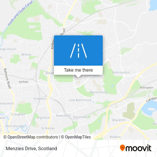 Menzies Drive map