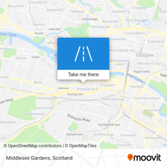 Middlesex Gardens map