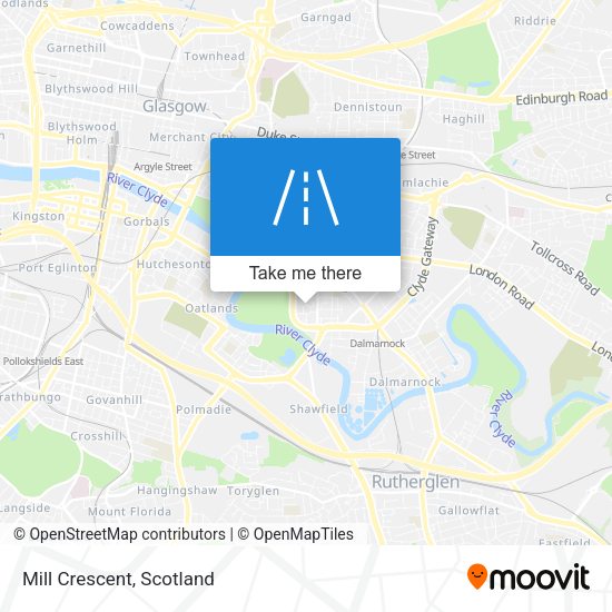 Mill Crescent map