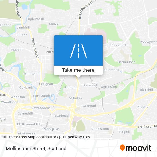 Mollinsburn Street map