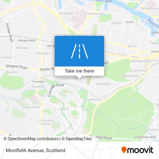 Monifieth Avenue map