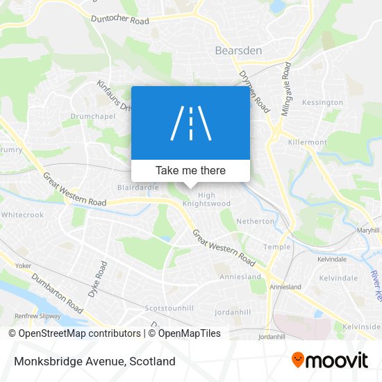 Monksbridge Avenue map