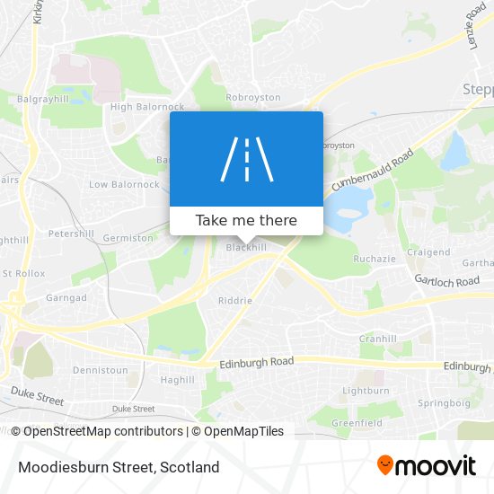 Moodiesburn Street map