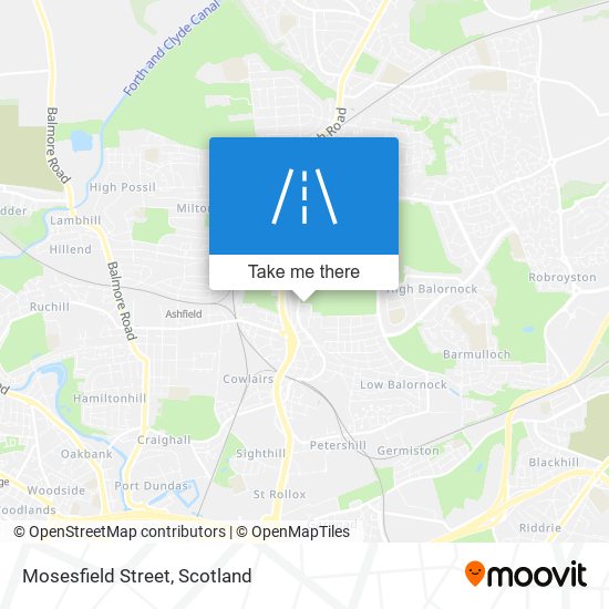 Mosesfield Street map