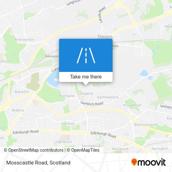 Mosscastle Road map