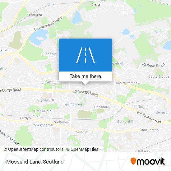 Mossend Lane map