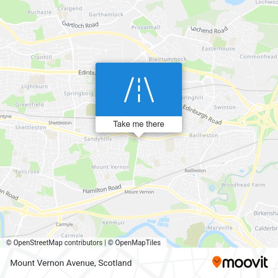 Mount Vernon Avenue map