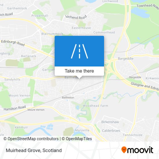 Muirhead Grove map