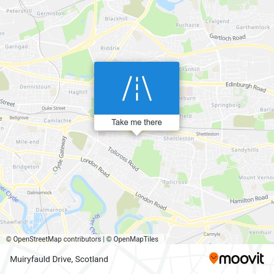 Muiryfauld Drive map