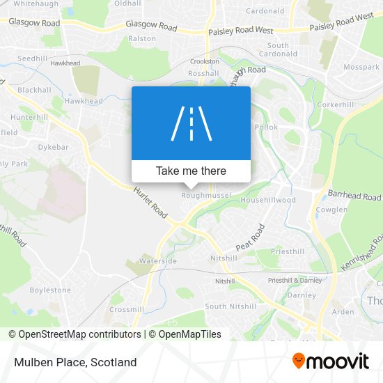 Mulben Place map