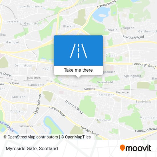 Myreside Gate map