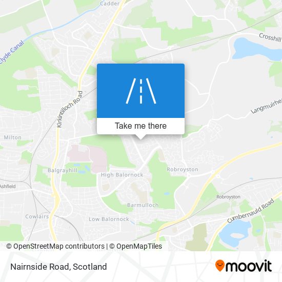 Nairnside Road map