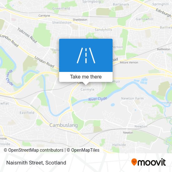 Naismith Street map