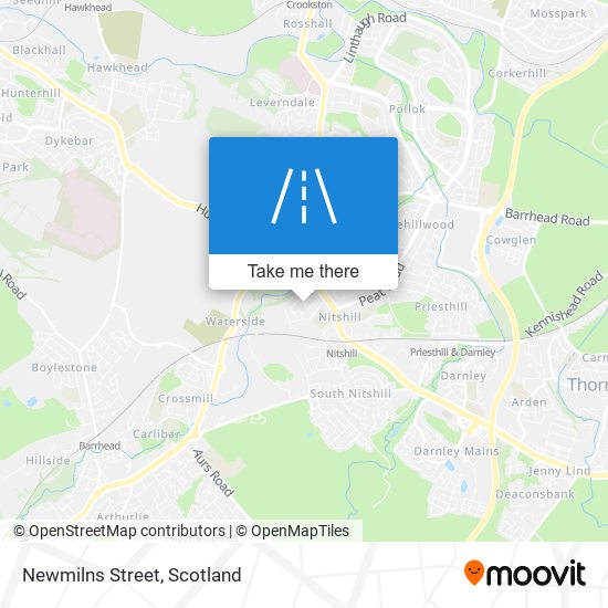 Newmilns Street map