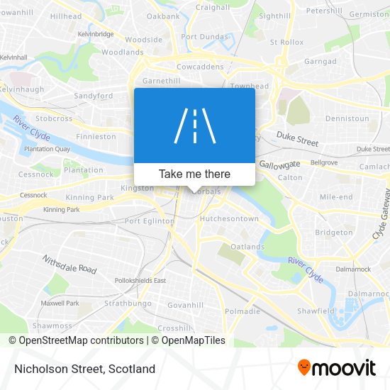 Nicholson Street map