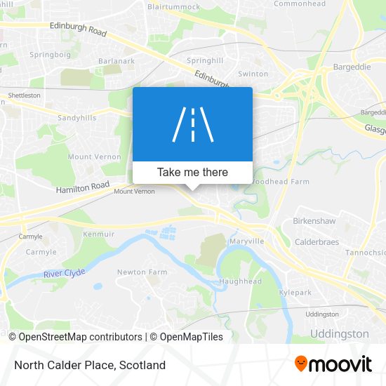 North Calder Place map