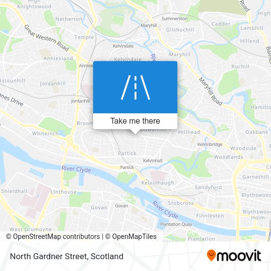 North Gardner Street map