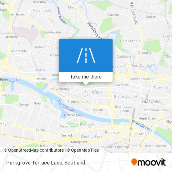 Parkgrove Terrace Lane map