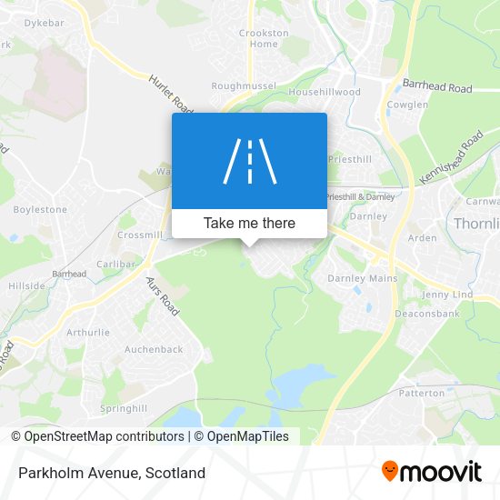 Parkholm Avenue map