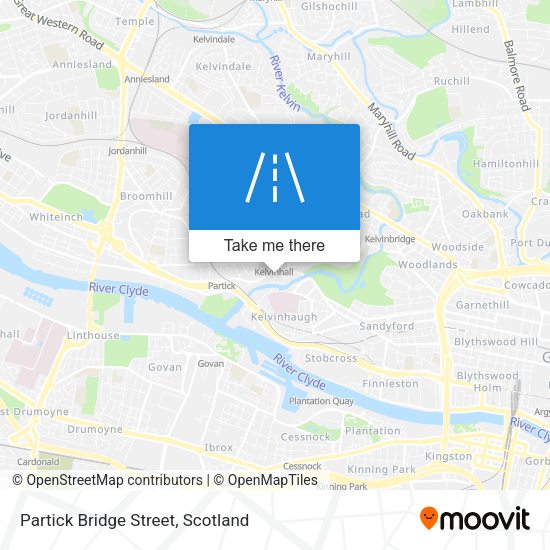 Partick Bridge Street map