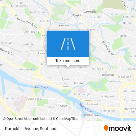 Partickhill Avenue map