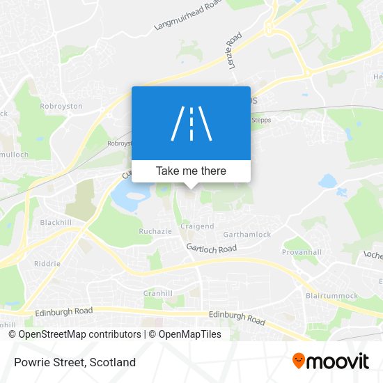 Powrie Street map