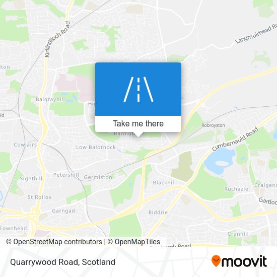 Quarrywood Road map