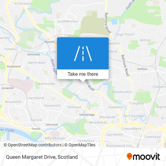 Queen Margaret Drive map