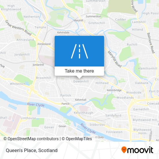 Queen's Place map