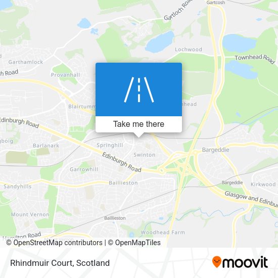 Rhindmuir Court map