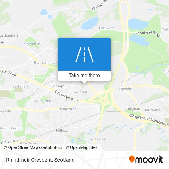 Rhindmuir Crescent map