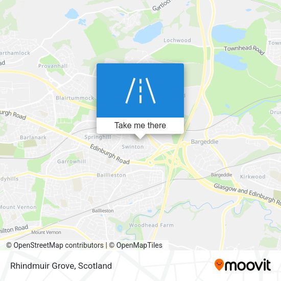 Rhindmuir Grove map
