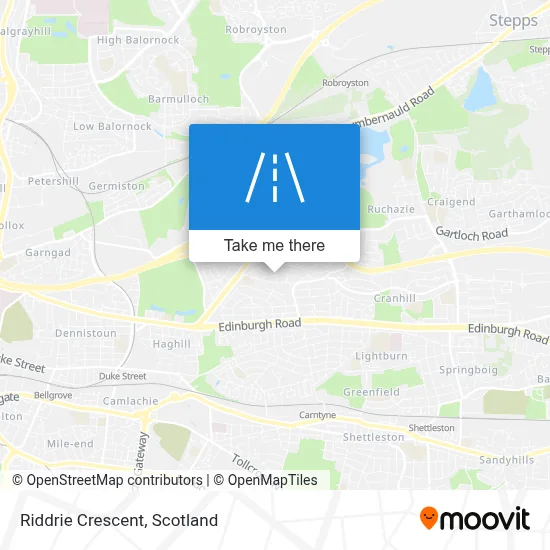 Riddrie Crescent map