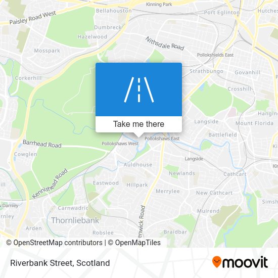 Riverbank Street map