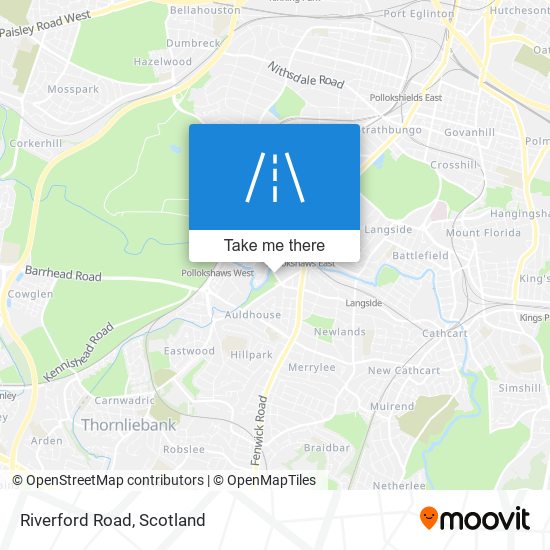 Riverford Road map