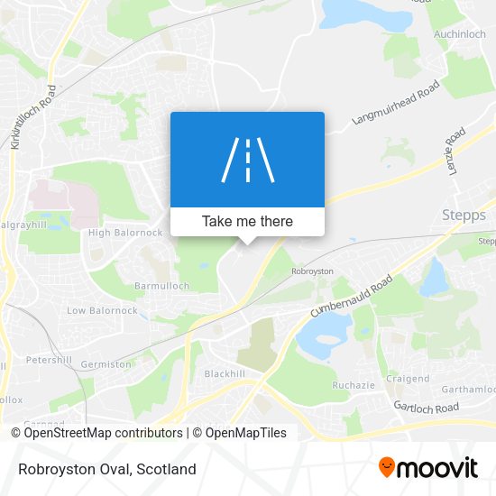 Robroyston Oval map