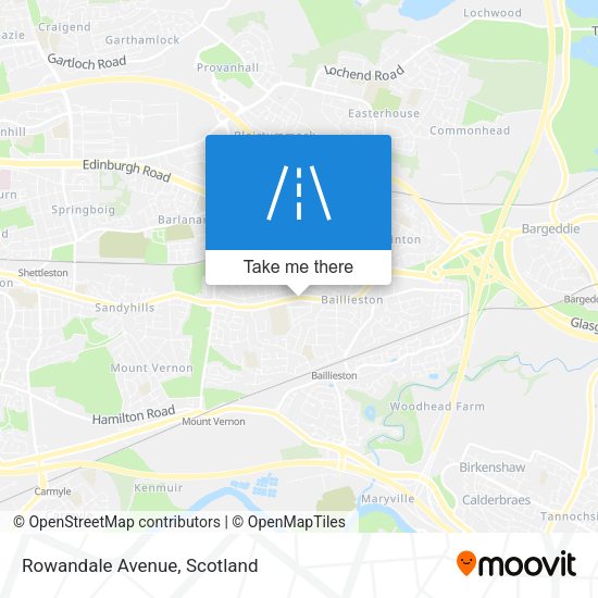 Rowandale Avenue map