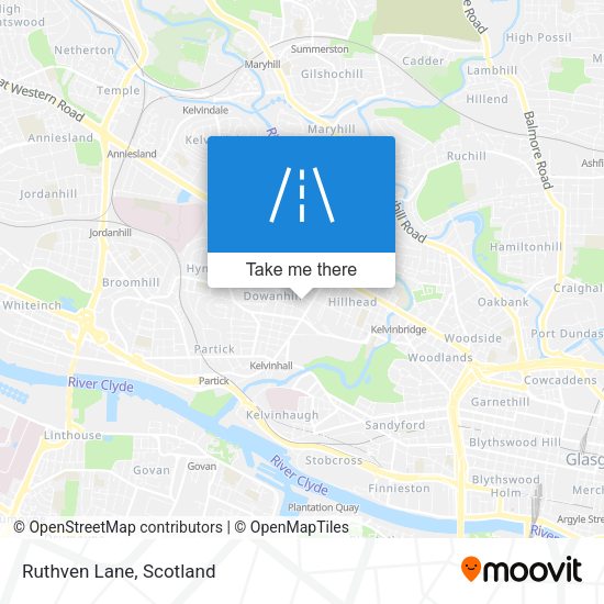 Ruthven Lane map