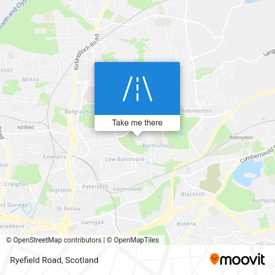 Ryefield Road map