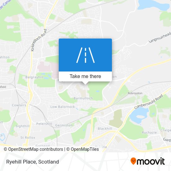 Ryehill Place map