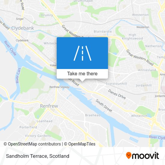 Sandholm Terrace map