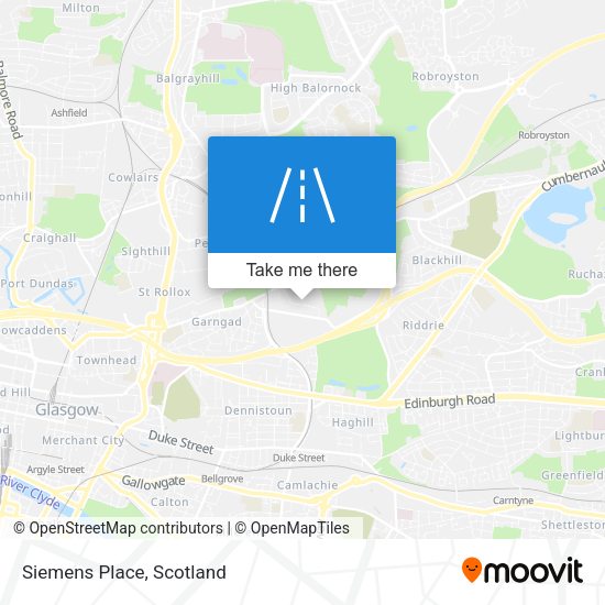 Siemens Place map