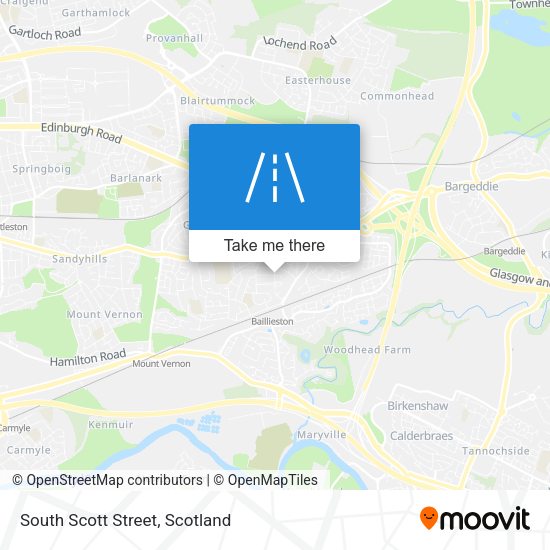 South Scott Street map