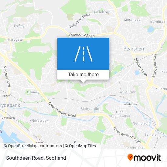 Southdeen Road map