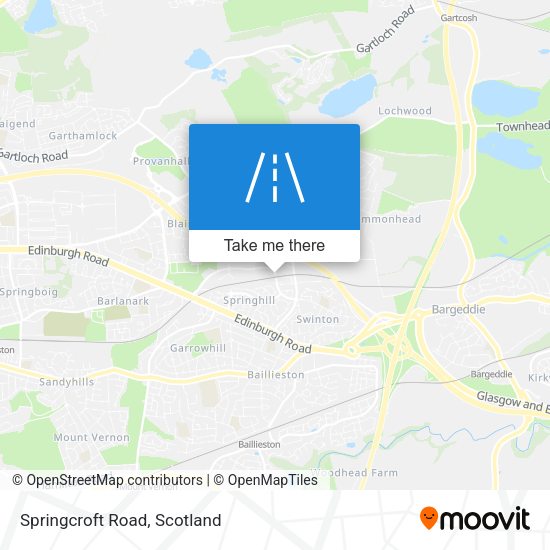 Springcroft Road map