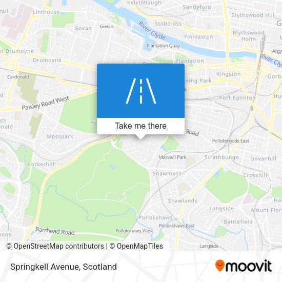 Springkell Avenue map