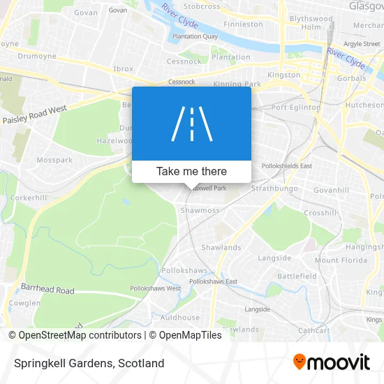 Springkell Gardens map