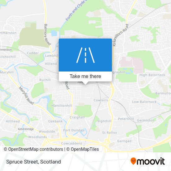 Spruce Street map