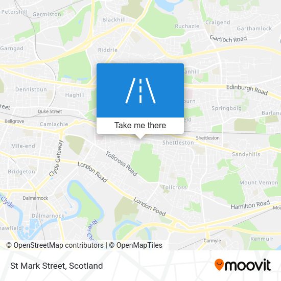 St Mark Street map